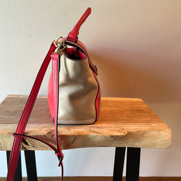 Kate Spade Bright Pink and Cream Handbag - Picture 5 of 10